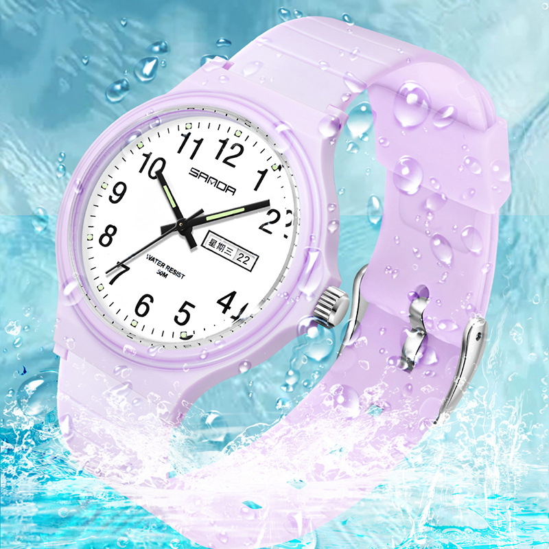Tide Watch Surf - Relógio Feminino UTHAI L02, Moda Simples,
