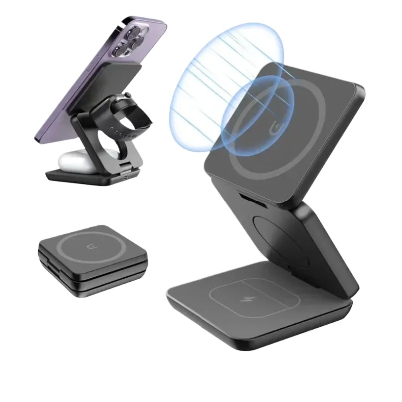 Smartwatch Watches Compatible With Iphone - Carregador Sem Fio Magnético Dobrável 3