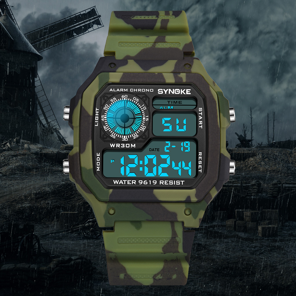 SYNOKE Outdoor Militar Digital - Tide Watch Surf avaliação e preço