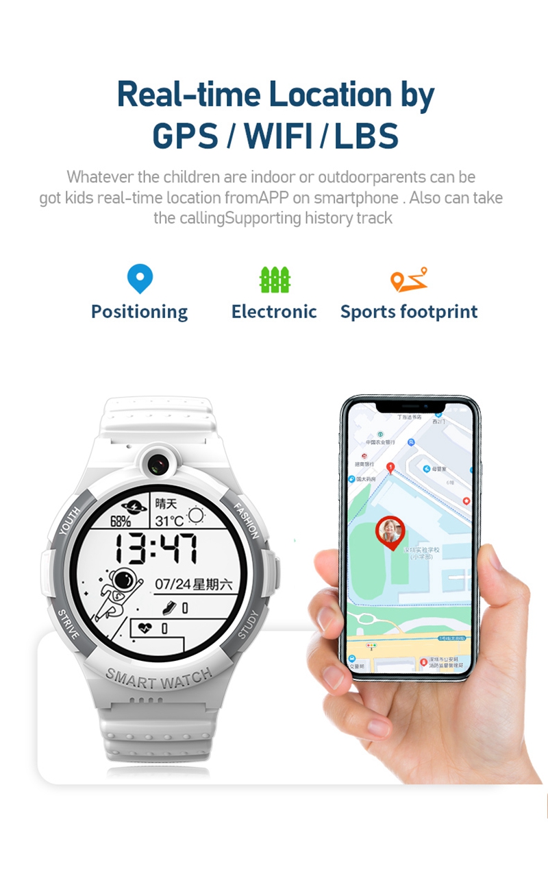 Wonlex-relógio inteligente imp - Smartwatch Watches For Kids With Gps avaliação e preço