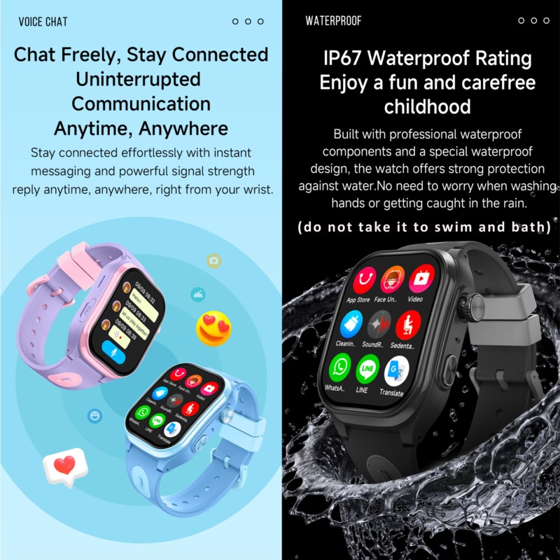 Relógio Inteligente 4G para Cr - Smartwatch Watches For Kids With Gps avaliação e preço
