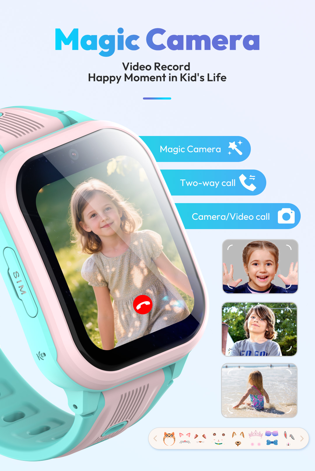 Relógio Inteligente Infantil W - Smartwatch Watches For Kids With Gps avaliação e preço