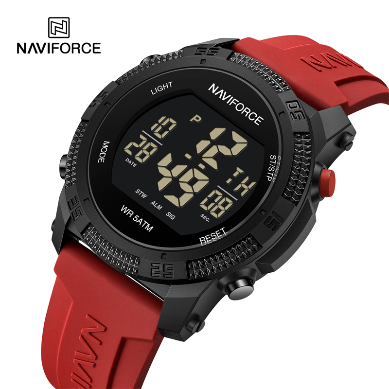 Naviforce 7104 luxo masculino  - Watch Display Pillow avaliação e preço