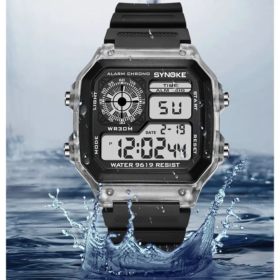 SYNOKE-Digital relógios para h - Tide Watch Surf avaliação e preço