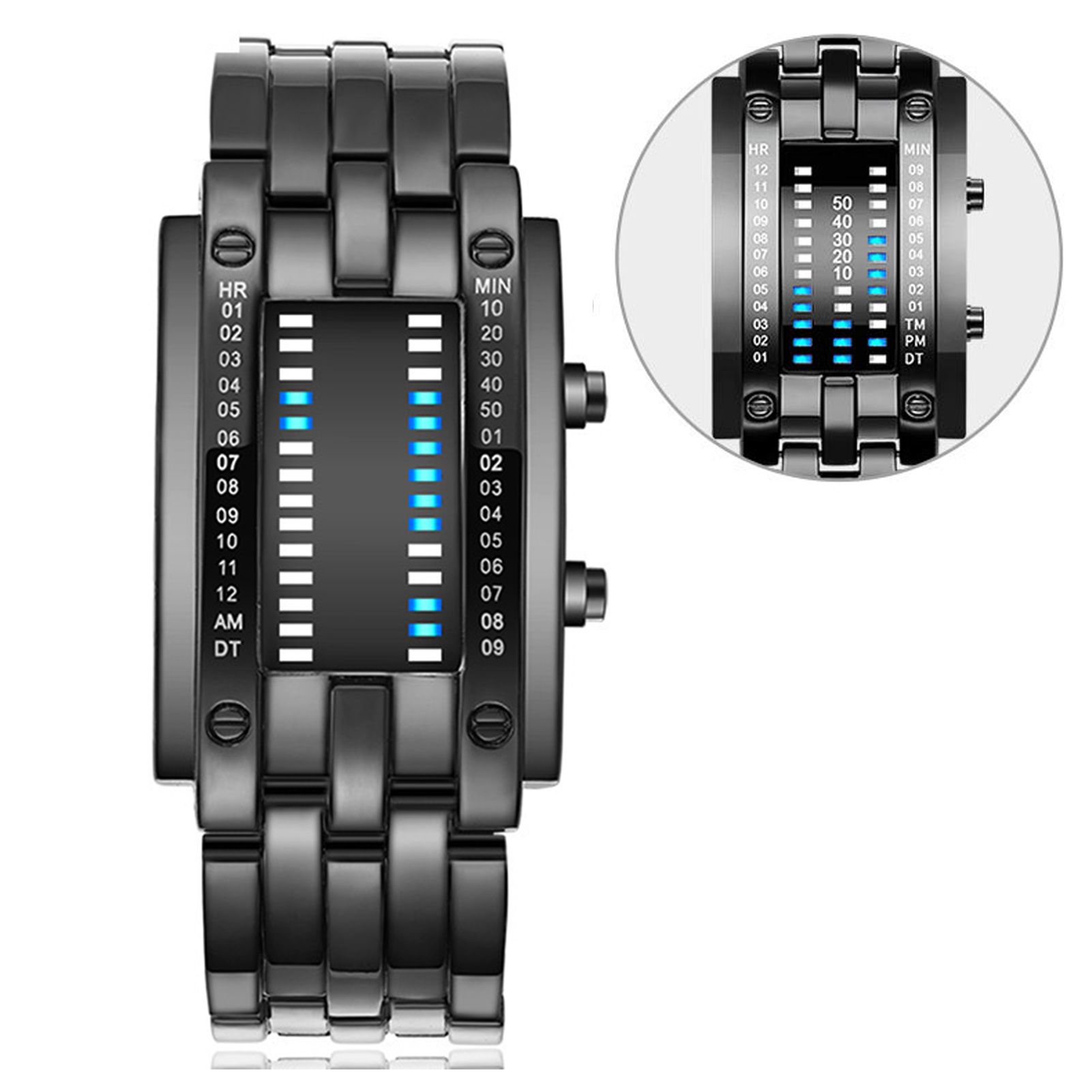 Premium matriz binária azul le - Smartwatch Premium Watches For Women avaliação e preço
