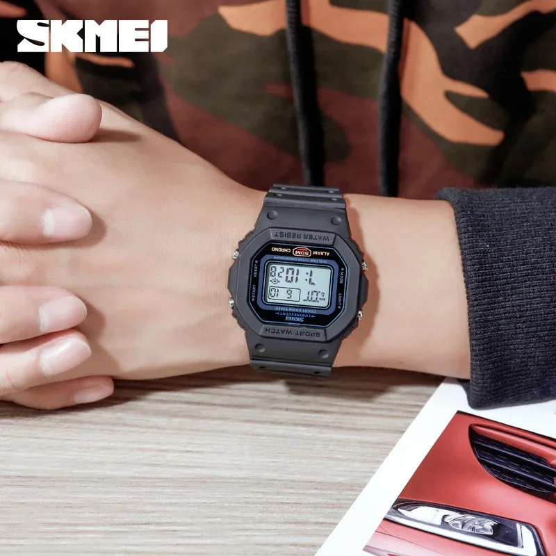 Skmei 1628 luxo digital relógi - Tide Watch Surf avaliação e preço
