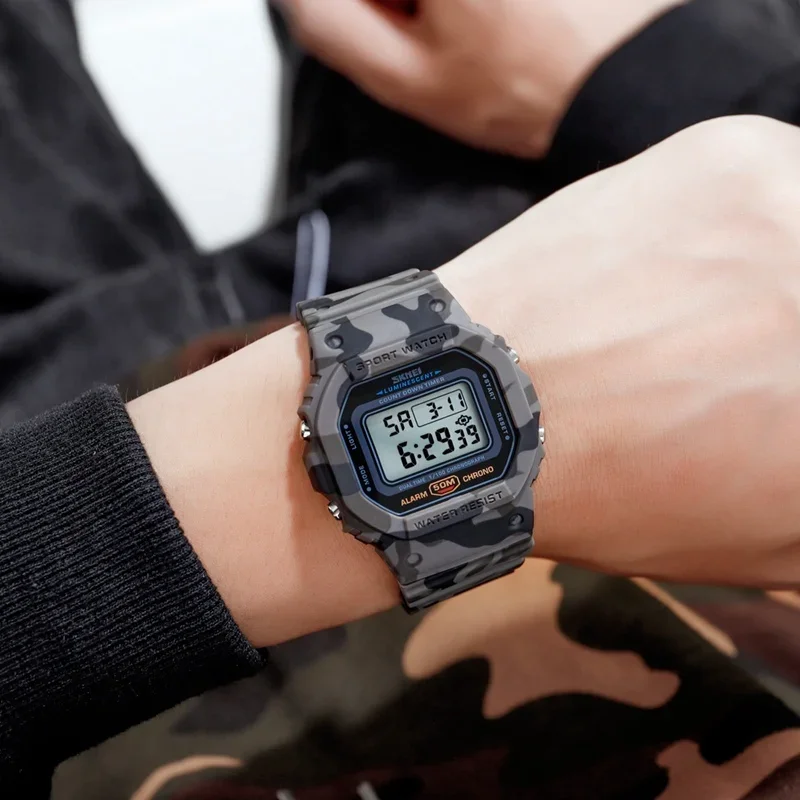 Skmei 1628 luxo digital relógi - Tide Watch Surf avaliação e preço