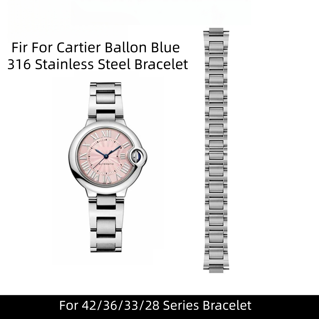 Pulseira de Aço Inoxidável 316 - Cartier Watch Ballon Bleu avaliação e preço