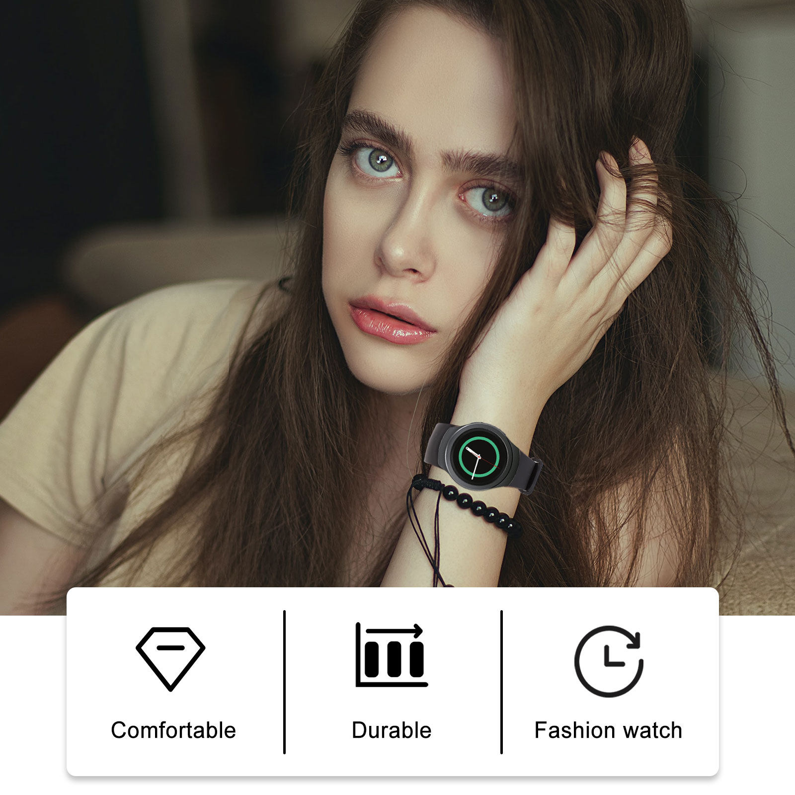 Pulseira de Silicone Premium p - Smartwatch Premium Watches For Women avaliação e preço