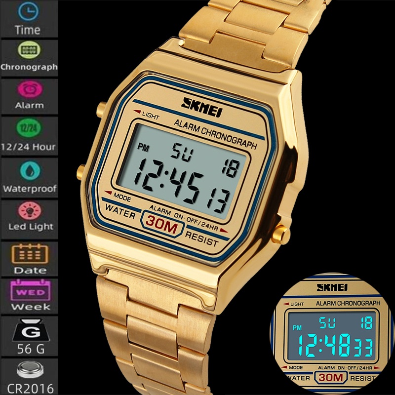 Skmei unissex pulseira digital - Tide Watch Surf avaliação e preço