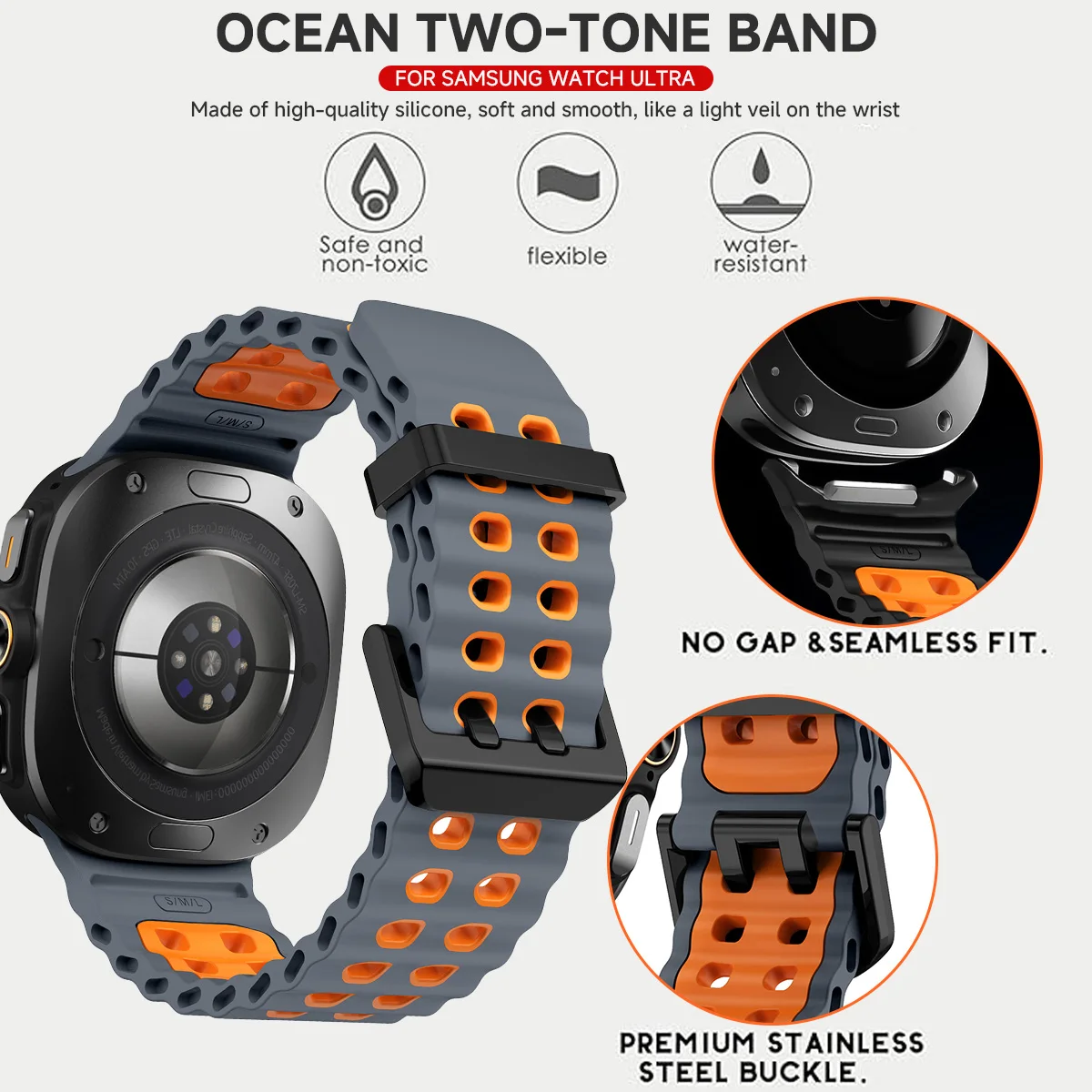 Pulseira de Silicone Bicolor p - Tide Watch Surf avaliação e preço