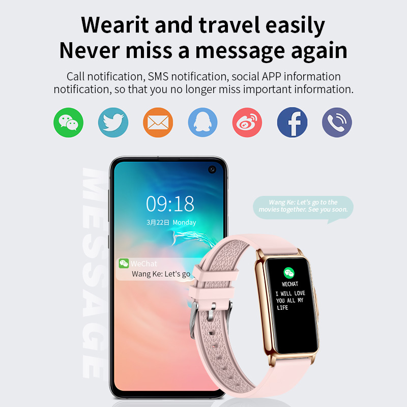 LIGE Pedômetro Bluetooth Chama - Watches Ladies Smartwatch avaliação e preço